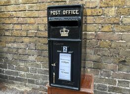 Royal Mail post box -black